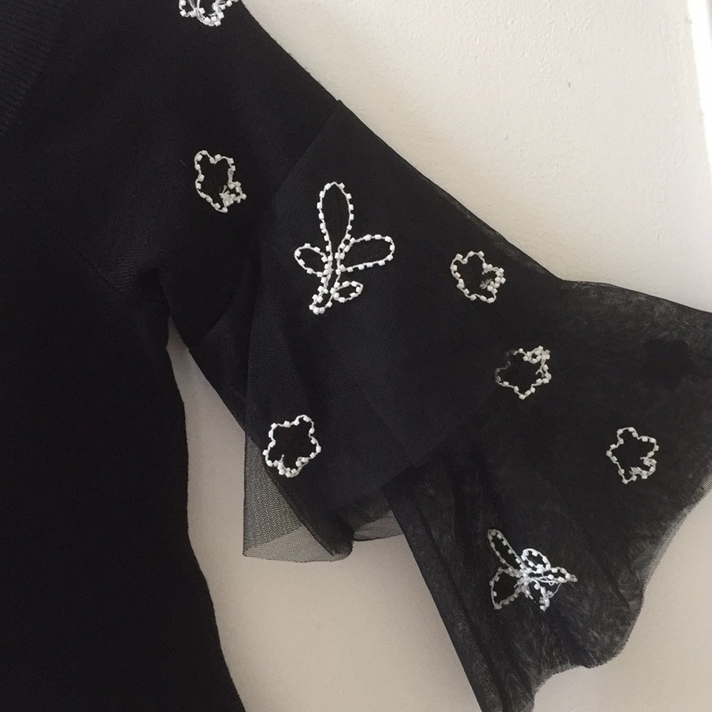 Black Designer Top - Picture 2 of 7